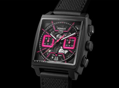 TAG Heuer Unveils Bold Pink Edition of the Monaco Chronograph